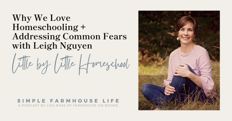 Episode 165 | Why We Love Homeschooling + Addressing Common Fears | Leigh Nguyen of Little By Little Homeschool