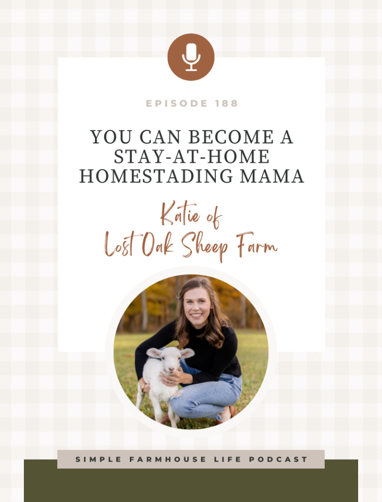 188. You Can Become a Stay-at-Home Homesteading Mama | Katie of Lost Oak Sheep Farm