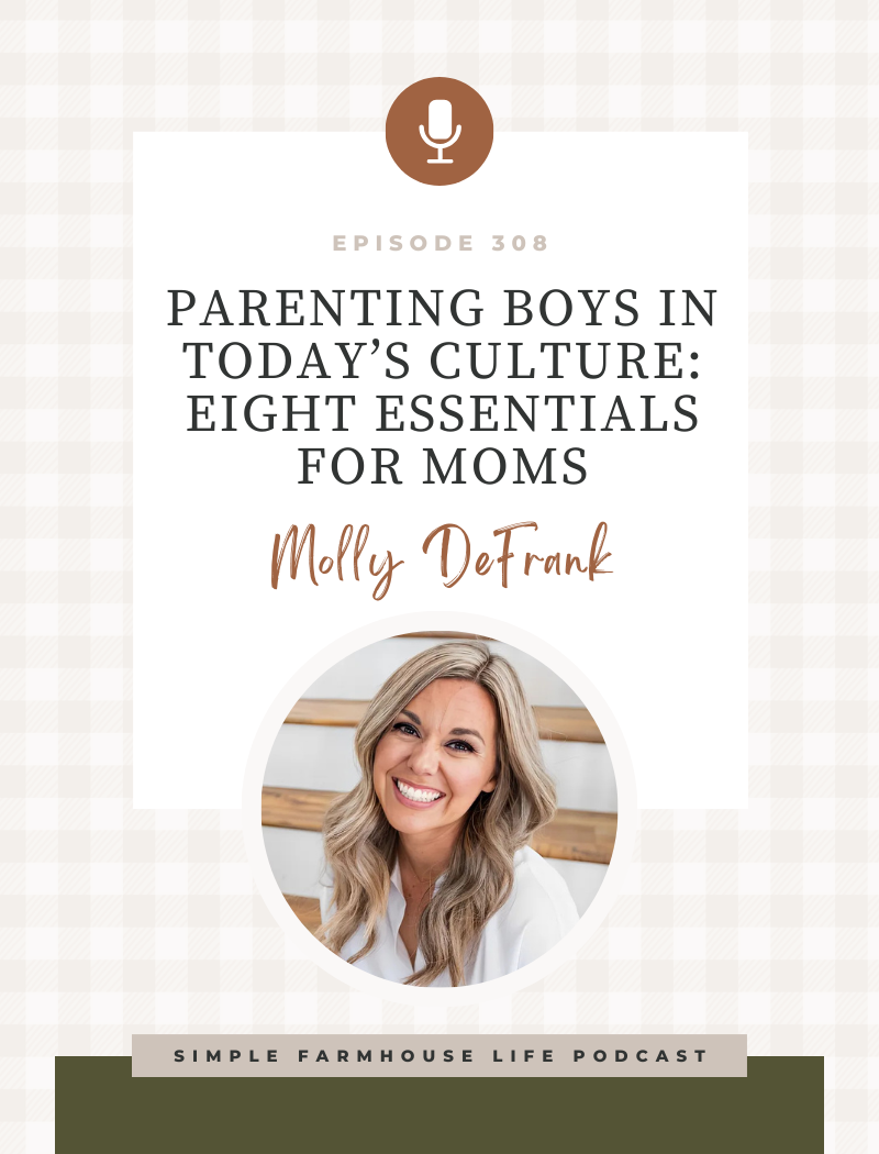 Parenting Boys in Today’s Culture: Eight Essentials for Moms | Molly DeFrank (Episode 308)